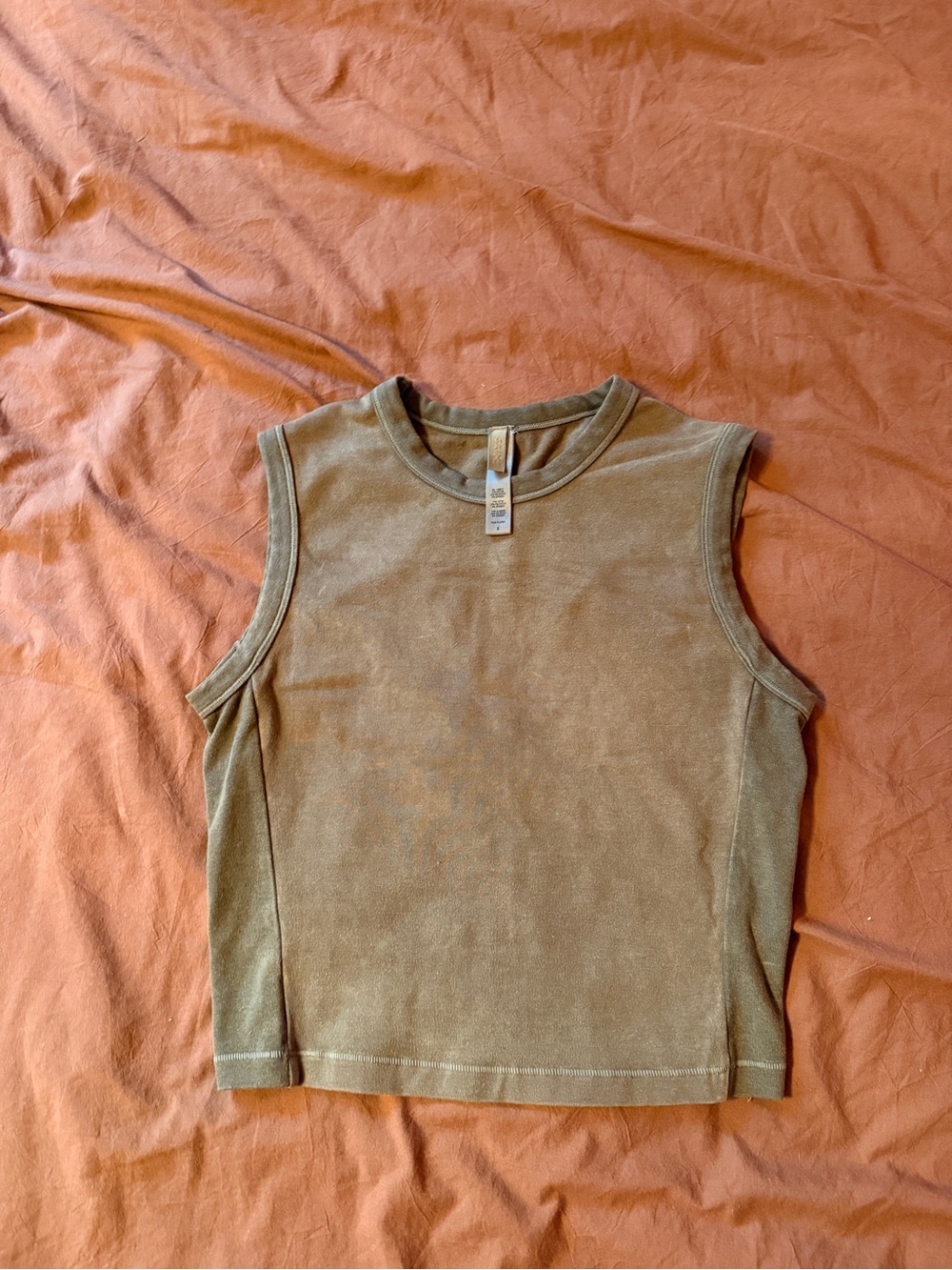 SKIMS mineral wash muscle tank Sleeveless Top - Women size small